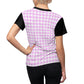 Pink Houndstooth Tee